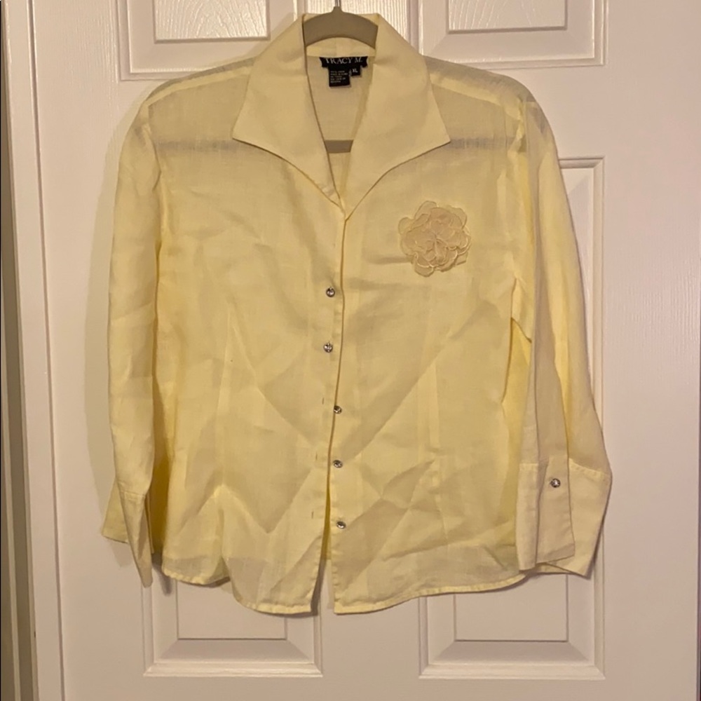 Tracy M Linen Blouse
